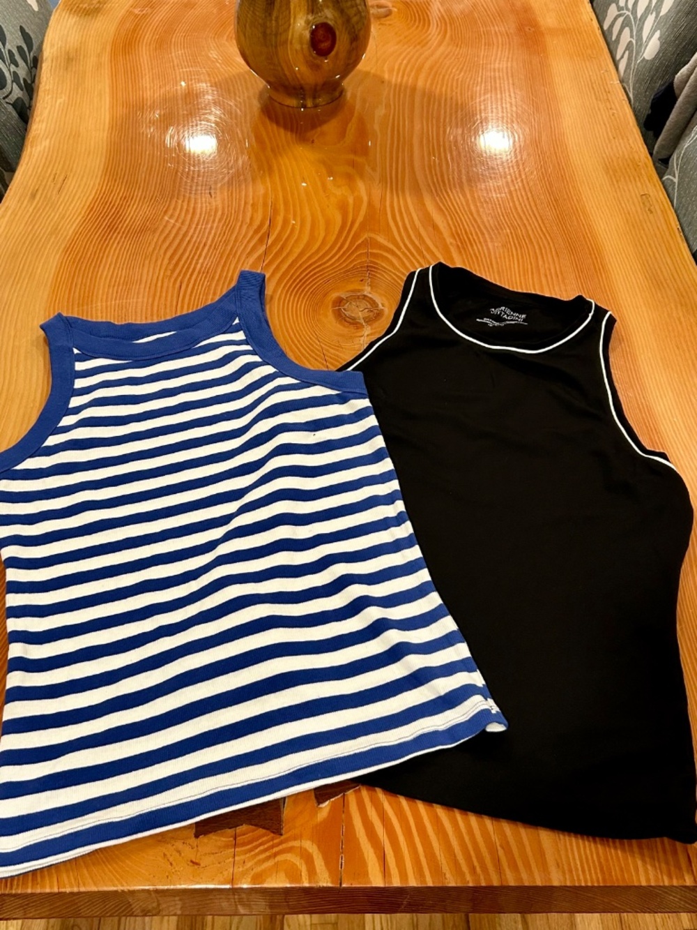 TWO High Neck Tank Tops - Size L